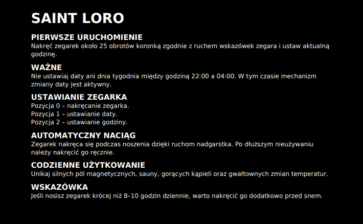 Saint Loro™ - Lucento Automatic